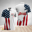 Personalized Budweiser American Flag Polo Shirt