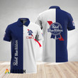 Personalized Basic Bicolor Pabst Blue Ribbon Polo Shirt