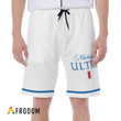 Basic Printed White Michelob Ultra Shorts
