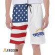 Vintage USA Flag Fourth Of July Twisted Tea Hawaiian Shorts