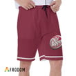 Basic Printed Red Dr Pepper Shorts