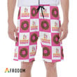 Checkerboard Dunkin Donut Hawaiian Shorts