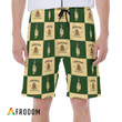 Checkerboard Jameson Whiskey Hawaiian Shorts