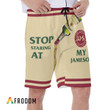 Stop Staring At My Jameson Whiskey Hawaiian Shorts