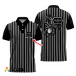 Customized Kraken Rum Black Stripe Pattern Polo Shirt