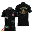 Customized Jameson Whiskey Black Mesh Graphic Polo Shirt