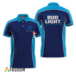 Customized Bud Light Side Color Blocked Polo Shirt