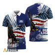 Bud Light Fourth Of July Eagle Polo Shirt