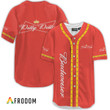 Budweiser Red Dilly Dilly Baseball Jersey