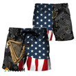 USA Tropical Flag Guinness Beer Hawaiian Shorts