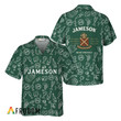 Jameson Irish Whiskey Doodle Art Hawaiian Shirt