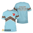 Angry Orchard Blue Wine Pattern T-Shirt