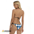 Diamond Pattern Michelob Ultra Triangle Bikini Set