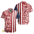 Coors Light Patriotic Tropical Button Shirt