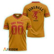 Personalized Fireball Whisky Yellow Basic Football Jersey