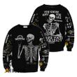 Twisted Tea Rock And Roll Skeleton Skull Sweatshirt