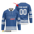 Personalized Natural Light Blue Retro Hockey Jersey