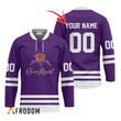 Personalized Crown Royal Purple Retro Hockey Jersey