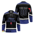 Personalized Michelob ULTRA Black And Blue Hockey Jersey