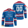 Personalized Michelob ULTRA Blue Hockey Jersey