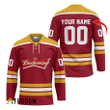 Personalized Budweiser Red Hockey Jersey