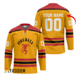 Personalized Fireball Whiskey Yellow Hockey Jersey