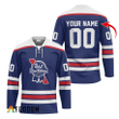 Personalized Pabst Blue Ribbon Blue Hockey Jersey