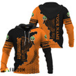 Personalized Jagermeister Black And Orange Cracking Hoodie & Zip Hoodie