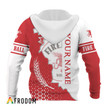 Personalized Fireball Whisky White And Red Cracking Hoodie & Zip Hoodie