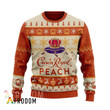 Peach Crown Royal Ugly Christmas Sweater