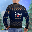 Personalized Reindeer Coors Banquet Christmas Ugly Sweater