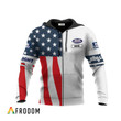 Personalized Bud Light USA Flag Hoodie & Zip Hoodie