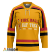 Personalized Fireball Whiskey Hat Trick Hockey Jersey