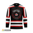 Personalized Black Born To Drink Coors Light and Play Hockey Jersey