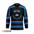 Personalized Black Born To Drink Bud Light and Play Hockey Jersey