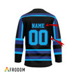 Personalized Black Born To Drink Bud Light and Play Hockey Jersey