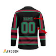 Personalized Black Born To Drink Jameson and Play Hockey Jersey