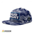 Personalized Bud Light Blue Camouflage Cap