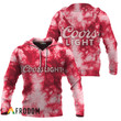 Coors Light Red Tie-dye Hoodie & Zip Hoodie