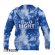 Bud Light Blue Tie-dye Hoodie & Zip Hoodie