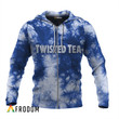 Twisted Tea Blue Tie-dye Hoodie & Zip Hoodie