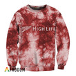 Miller High Life Red Tie-dye Sweatshirt