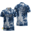 Samuel Adams Blue Tie-dye Polo Shirt