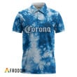 Corona Extra Blue Tie-dye Polo Shirt