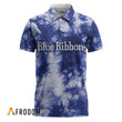 Pabst Blue Ribbon Blue Tie-dye Polo Shirt