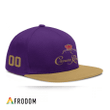 Personalized Crown Royal Purple and Beige Hip-hop Cap