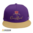 Personalized Crown Royal Purple and Beige Hip-hop Cap