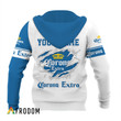 Personalized White and Blue Corona Extra Claw Hoodie & Zip Hoodie