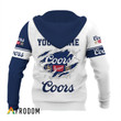 Personalized White and Blue Coors Banquet Claw Hoodie & Zip Hoodie