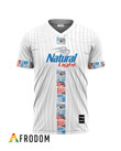 Personalized Natural Light White Usuyuki Football Jersey